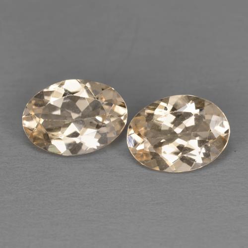 Morganite naturale arancione da 1,78 ct, taglio ovale, VVS-VS