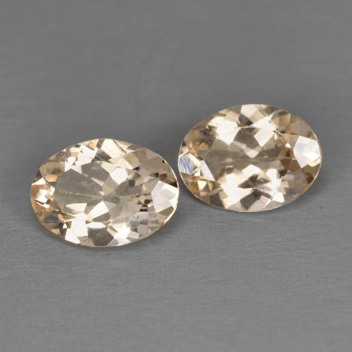 Morganite naturale arancione da 1,78 ct, taglio ovale, VVS-VS