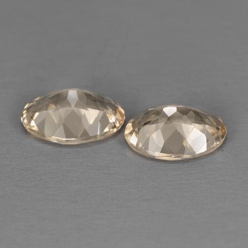 Morganite naturale arancione da 1,78 ct, taglio ovale, VVS-VS