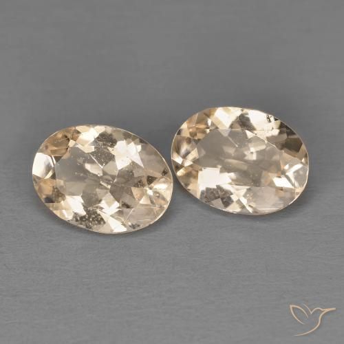 1.73ctw Naturale Arancione chiaro Morganite, Ovale, VS