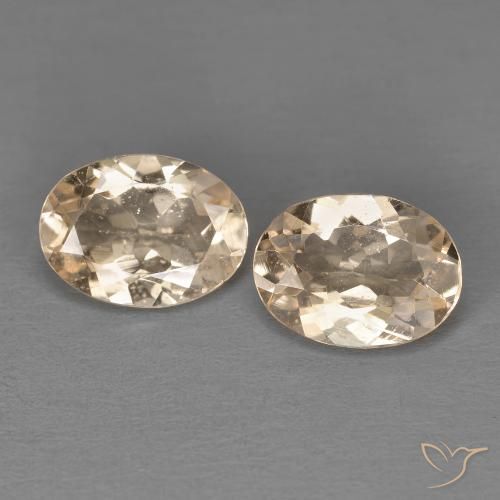 Gemme di Morganite Arancione chiaro naturale da 1.73 ct, Ovale, VS
