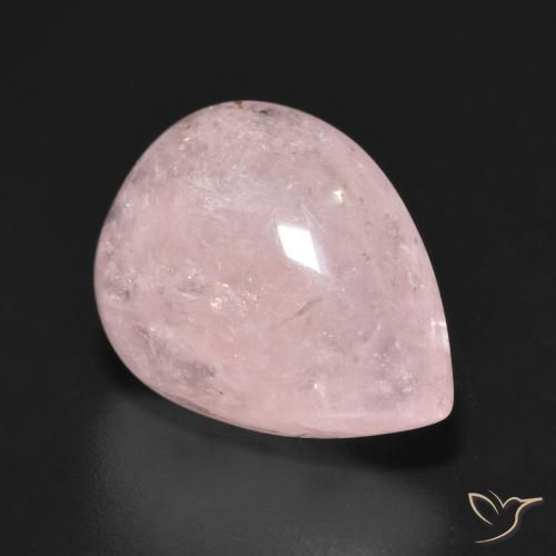 Morganite Rosa chiaro naturale da 8.26 ct, Forma a pera, Traslucido