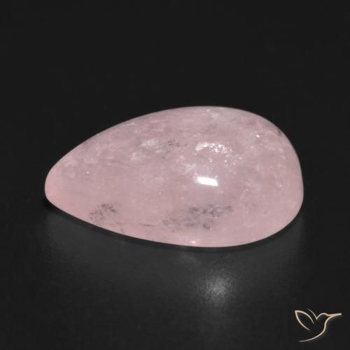 Morganite Rosa chiaro naturale da 8.26 ct, Forma a pera, Traslucido