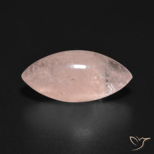 3.51ct Naturale Rosa medio Morganite, Taglio marquise, Traslucido