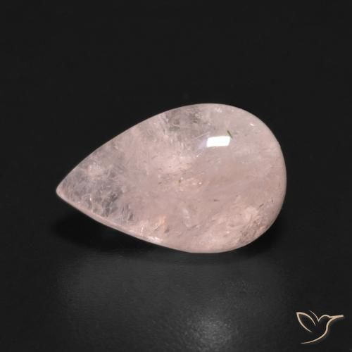Morganite Rosa chiaro naturale da 2.43 ct, Forma a pera, Traslucido