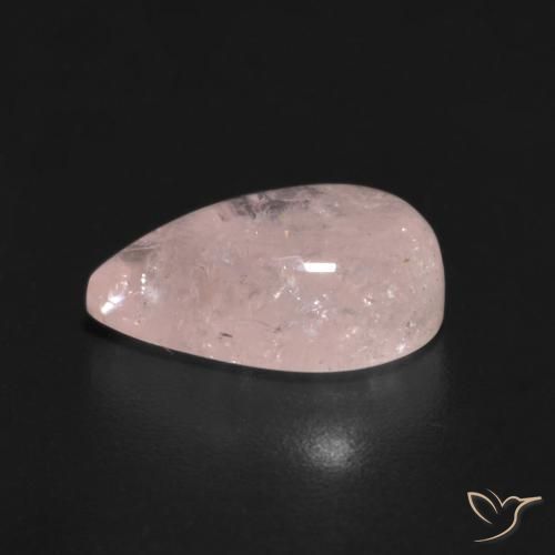 Morganite Rosa chiaro naturale da 2.43 ct, Forma a pera, Traslucido