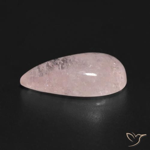 Morganite Rosa chiaro naturale da 4.42 ct, Forma a pera, Trasparente