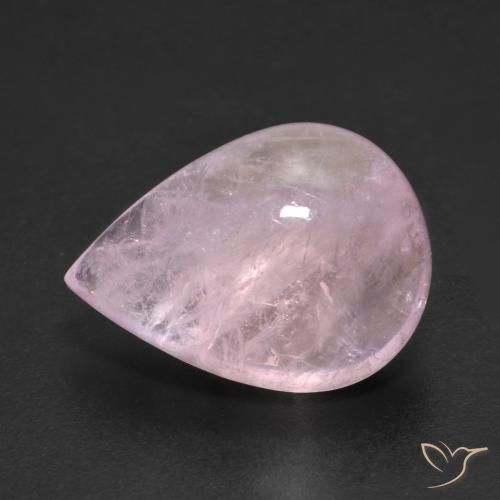 Morganite Rosa chiaro naturale da 7.89 ct, Forma a pera, Trasparente