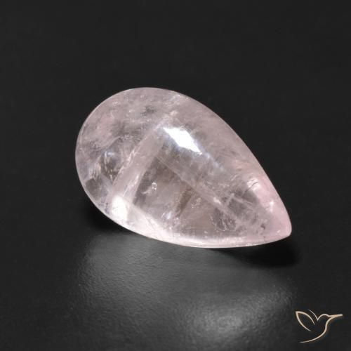Morganite Rosa rosa naturale da 3.65 ct, Forma a pera, Trasparente