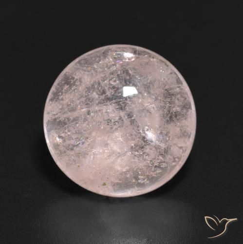 4.40ct Naturale Rosa chiaro Morganite, Rotondo, Trasparente