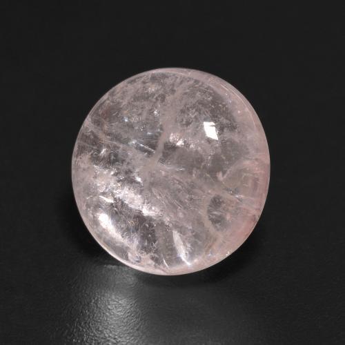 Morganite rosa fenicottero naturale da 2.72 ct, Taglio rotondo, Trasparente