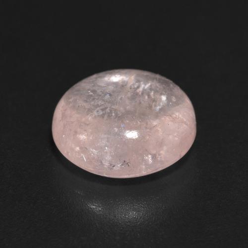 Morganite rosa fenicottero naturale da 2.72 ct, Taglio rotondo, Trasparente