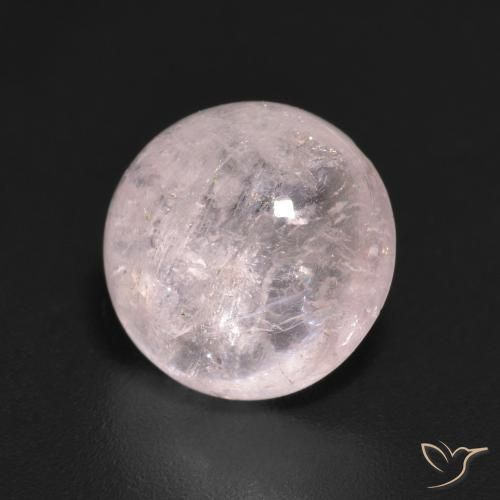 2.82ct Naturale rosa fenicottero Morganite, Rotondo, Trasparente