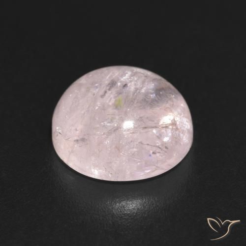 Morganite rosa fenicottero naturale da 2.82 ct, Rotondo, Trasparente