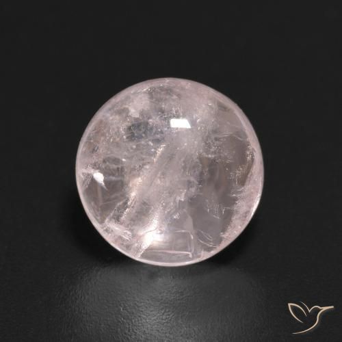 2.22ct Naturale rosa fenicottero Morganite, Rotondo, Trasparente