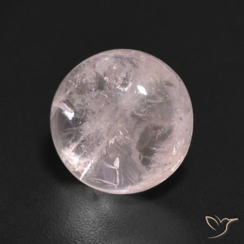 Morganite rosa fenicottero naturale da 2.22 ct, Rotondo, Trasparente