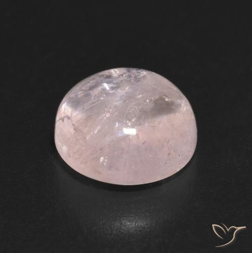 Morganite rosa fenicottero naturale da 2.22 ct, Rotondo, Trasparente