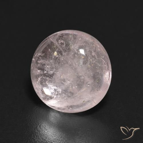 Morganite Rosa chiaro naturale da 1.82 ct, Rotondo, Trasparente