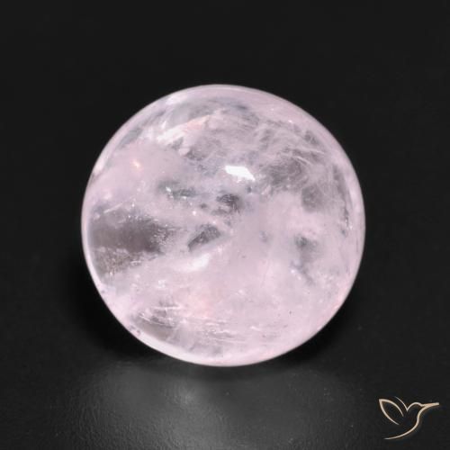 4.64ct Naturale Rosa pesca chiara Morganite, Rotondo, Trasparente