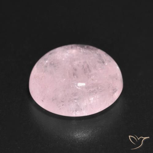 Morganite Rosa chiaro naturale da 3.70 ct, Rotondo, Trasparente