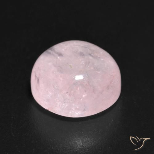 Morganite Rosa rosa naturale da 3.36 ct, Rotondo, Traslucido
