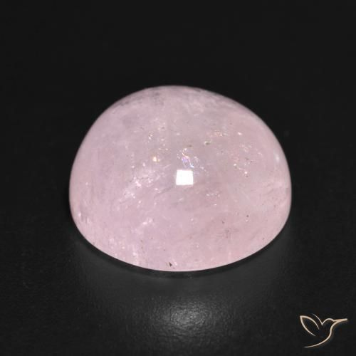 Morganite Rosa pesca chiara naturale da 7.24 ct, Rotondo, Traslucido