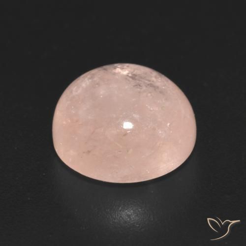 Morganite Rosa salmone naturale da 3.11 ct, Rotondo, Traslucido