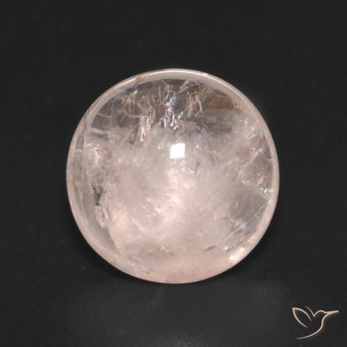 3.88ct Naturale Rosa corallo Morganite, Rotondo, Trasparente