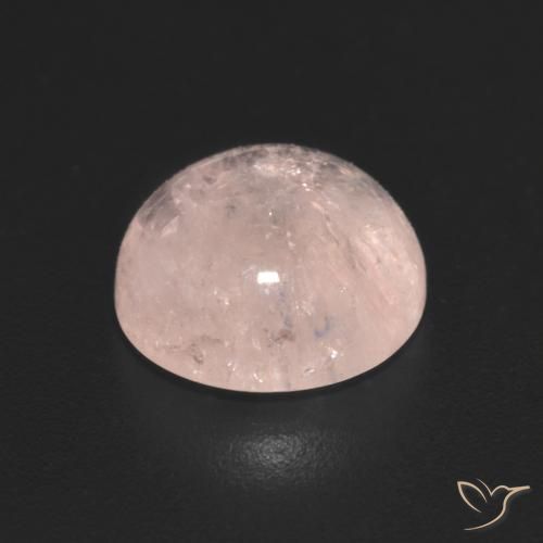 Morganite Rosa rosa naturale da 2.90 ct, Rotondo, Trasparente