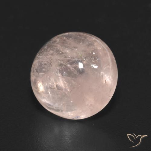 Morganite Rosa chiaro naturale da 2.95 ct, Rotondo, Trasparente