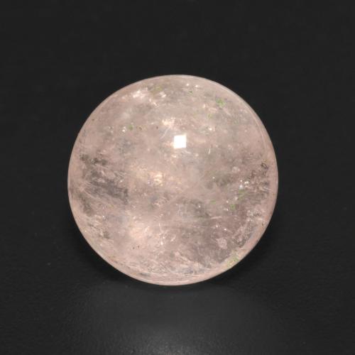 Morganite rosa fenicottero naturale da 2.72 ct, Taglio rotondo, Trasparente