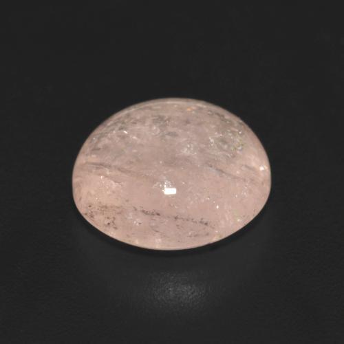 Morganite rosa fenicottero naturale da 2.72 ct, Taglio rotondo, Trasparente