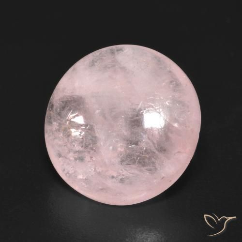 Morganite Rosa chiaro naturale da 5.97 ct, Rotondo, Trasparente