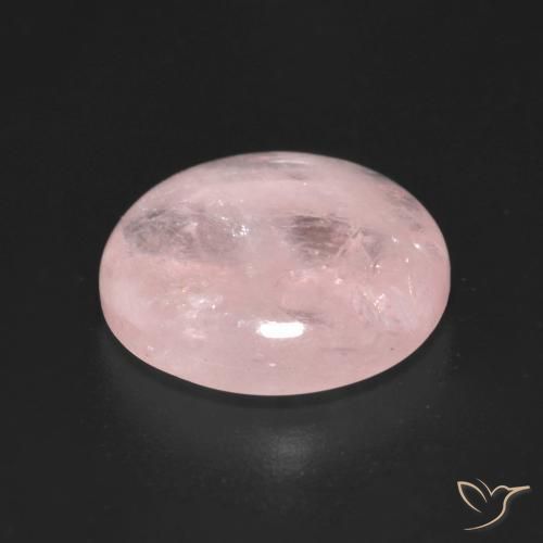 Morganite Rosa chiaro naturale da 5.97 ct, Rotondo, Trasparente