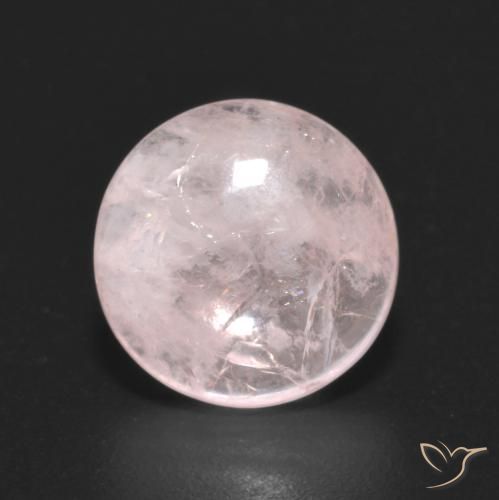 3.09ct Naturale rosa fenicottero Morganite, Rotondo, Trasparente