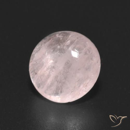 Morganite rosa fenicottero naturale da 1.68 ct, Rotondo, Trasparente
