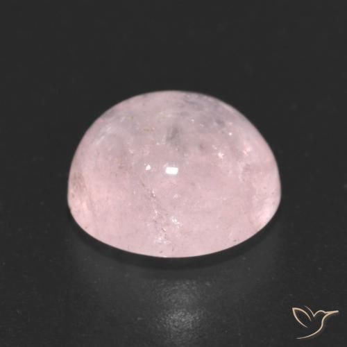 Morganite Rosa rosa naturale da 3.85 ct, Rotondo, Trasparente