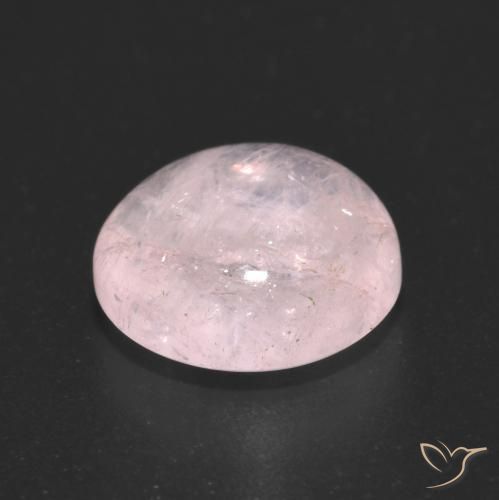 Morganite Rosa corallo naturale da 5.25 ct, Rotondo, Trasparente