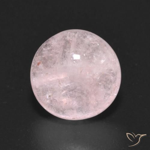 2.90ct Naturale Rosa corallo Morganite, Rotondo, Trasparente