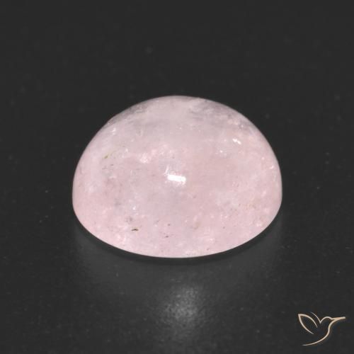Morganite Rosa corallo naturale da 2.90 ct, Rotondo, Trasparente