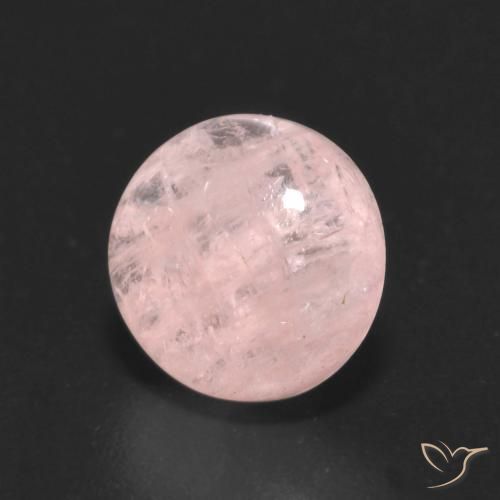 Morganite Rosa Corallo Chiaro naturale da 1.97 ct, Rotondo, Trasparente