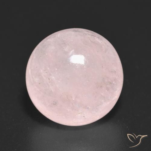 7.34ct Naturale Rosa pesca chiara Morganite, Rotondo, Traslucido