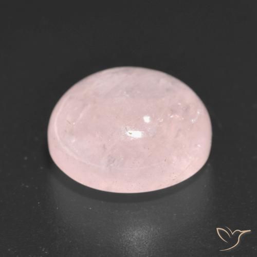 Morganite Rosa pesca chiara naturale da 7.34 ct, Rotondo, Traslucido