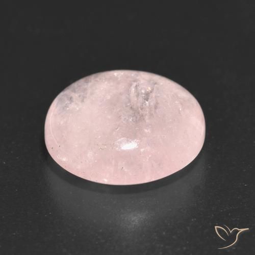 Morganite Rosa chiaro naturale da 5.69 ct, Rotondo, Trasparente