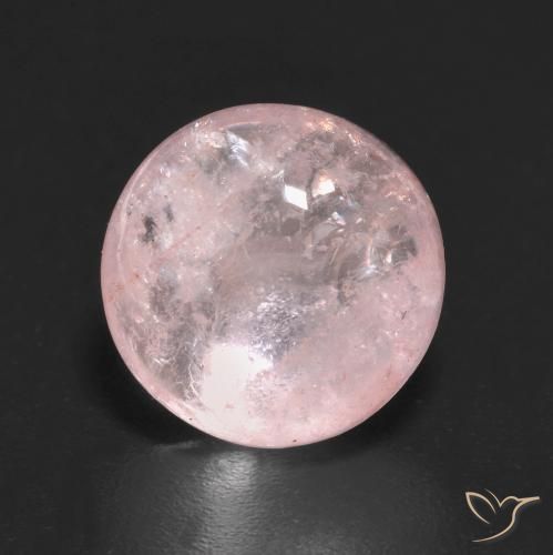 4.28ct Naturale Rosa Corallo Chiaro Morganite, Rotondo, Trasparente