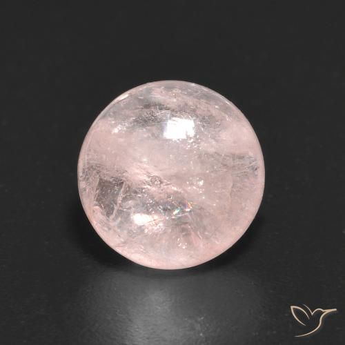 1.46ct Naturale Rosa chiaro Morganite, Rotondo, Trasparente