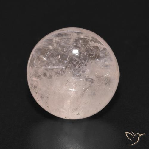 3.72ct Naturale rosa fenicottero Morganite, Rotondo, Trasparente