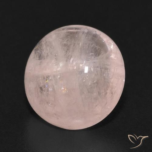 Morganite Rosa chiaro naturale da 2.75 ct, Rotondo, Trasparente