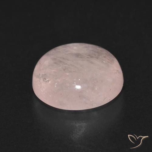 Morganite Rosa chiaro naturale da 3.59 ct, Rotondo, Trasparente