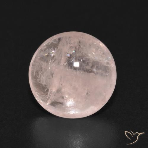 3.12ct Naturale rosa fenicottero Morganite, Rotondo, Trasparente